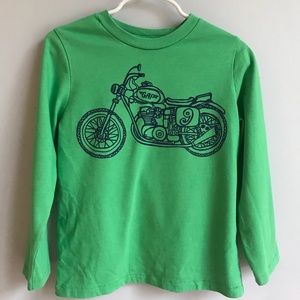 GAP Green Long Sleeved Motorcycle Tee